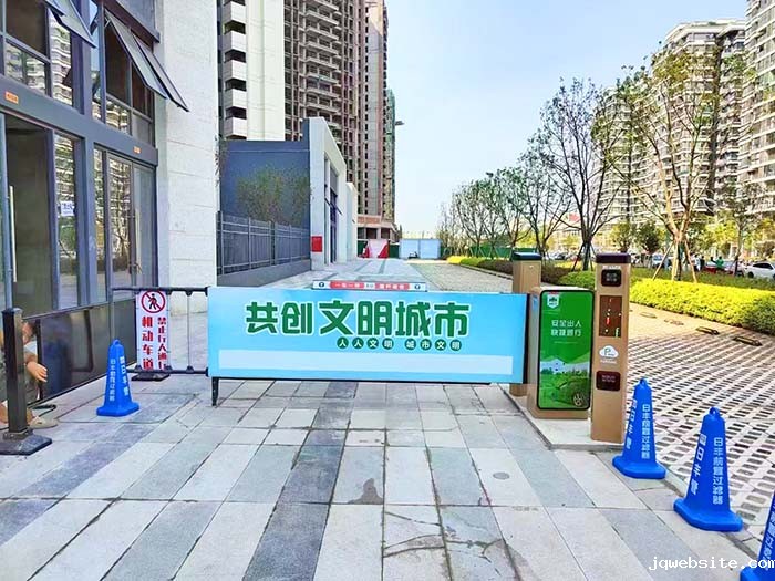 小区卡布灯箱广告道闸