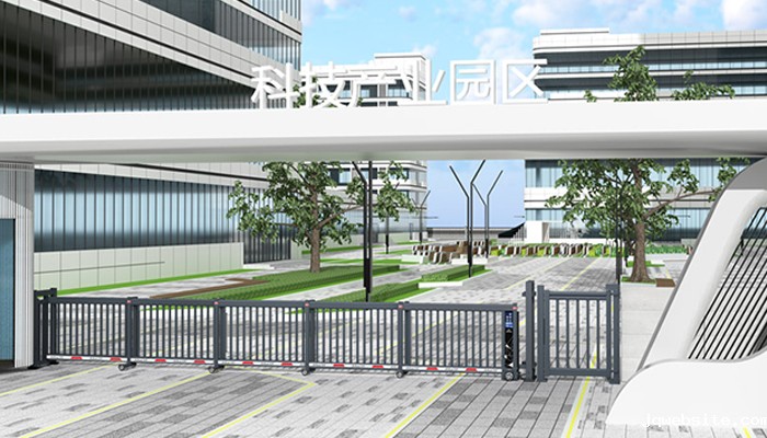 某科技产业园区采用 “jqwebsite” 栅栏款段滑门效果图
