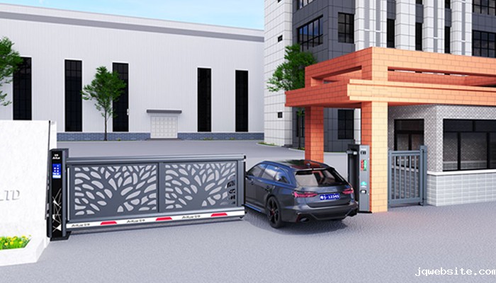 某工业园区采用 “jqwebsite” 树型款悬开门效果图