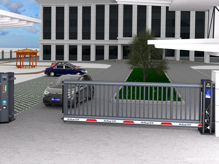 某单位采用 “jqwebsite” 电动悬浮门效果图